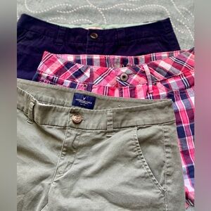 Three Shorts Bundle US Size 6 American Eagle Faded Glory Merona